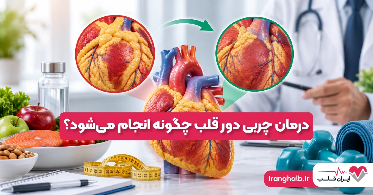 درمان چربی دور قلب چگونه انجام میشود؟ درمان چربی دور قلب چگونه انجام میشود؟